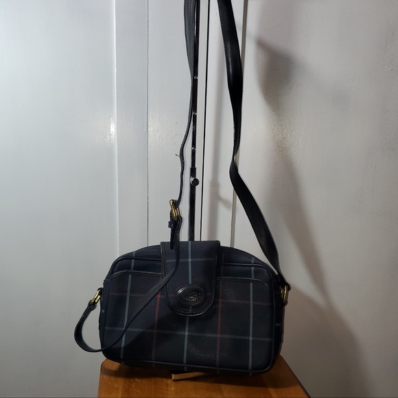 BURBERRY AUTHENTIC VIMTAGE .BLUE CROSSBODY / SLING BAG - Picture 12 of 15